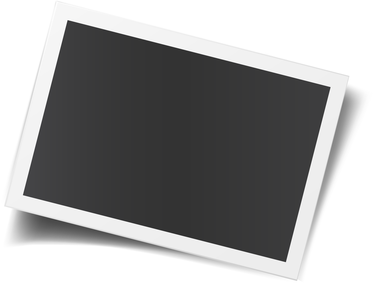Retro realistic photo frame